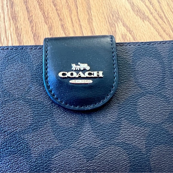 NWT Coach Signature Brown/Black Technical Wallet - Picture 2 of 6
